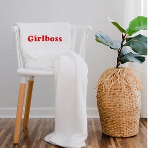 Cocus Pocus GIRL BOSS fleece nap blanket - NEW!!